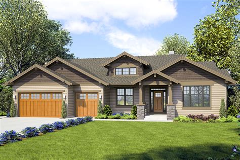 craftsman style ranch plans